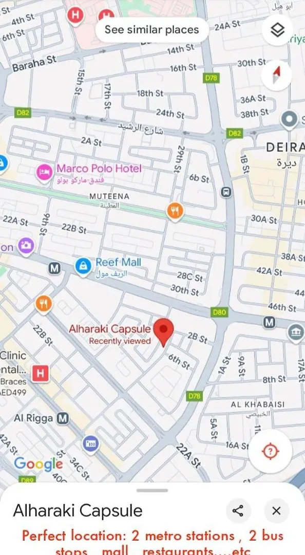 Bed and Breakfast Alharaki Capsule Dubaj Zjednoczone Emiraty Arabskie